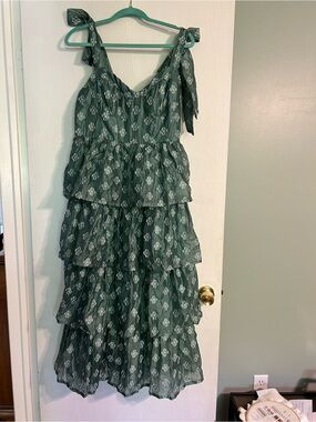 next to you cream swiss dot ruffled midi dress Lulus Next to You Cream Swiss Dot Ruffled Midi Dress